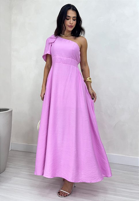 Vestido Longo Ombro Único
