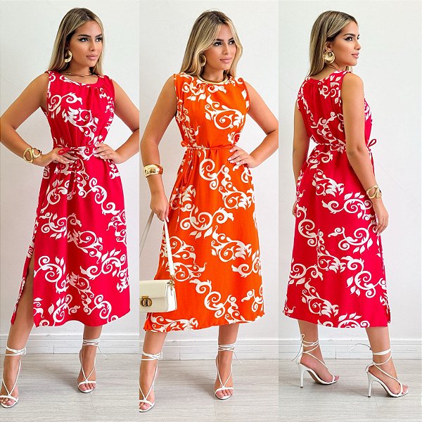 Vestido Midi De Regata