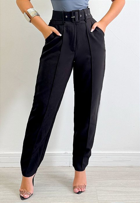 Calça Skinny Alfaiataria C/ Cinto
