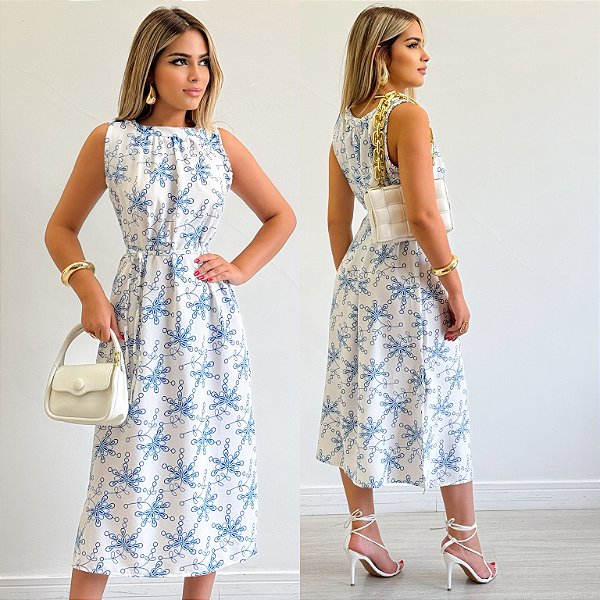 Vestido Midi Estampado