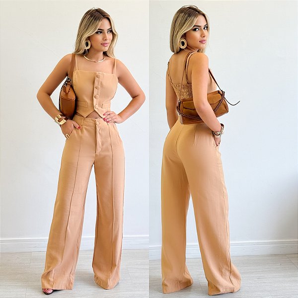 Conjunto De Cropped & Calça