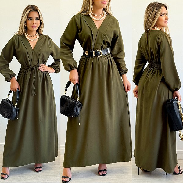 Vestido De Manga Longa