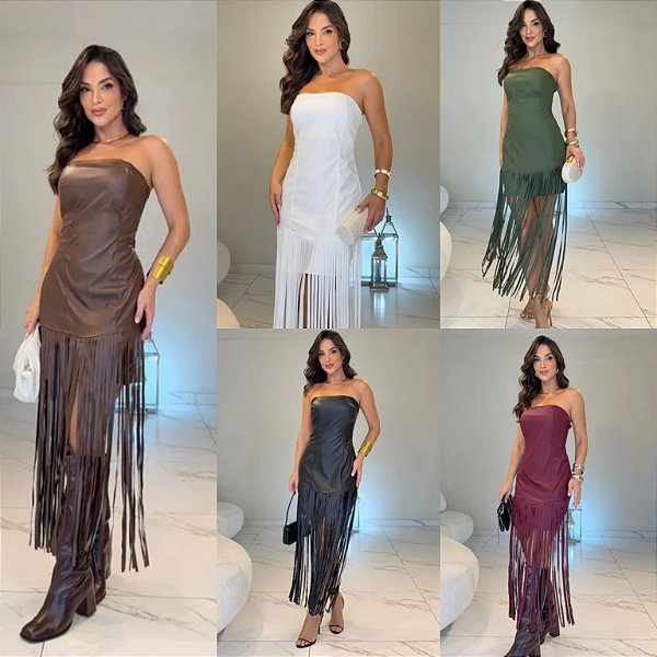 Vestido Curto C/ Franja