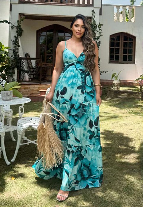 Vestido Longo Estampado