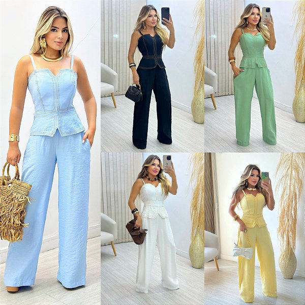 Macacão Longo De Alça