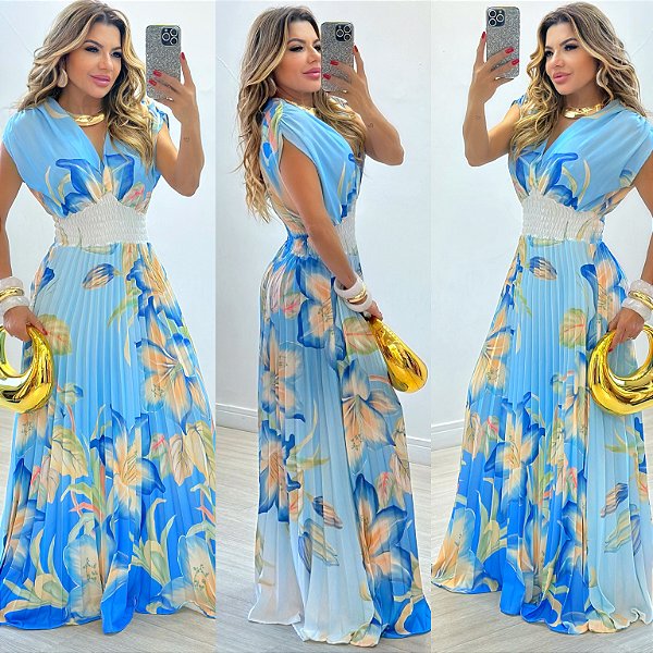 Vestido Longo Estampado