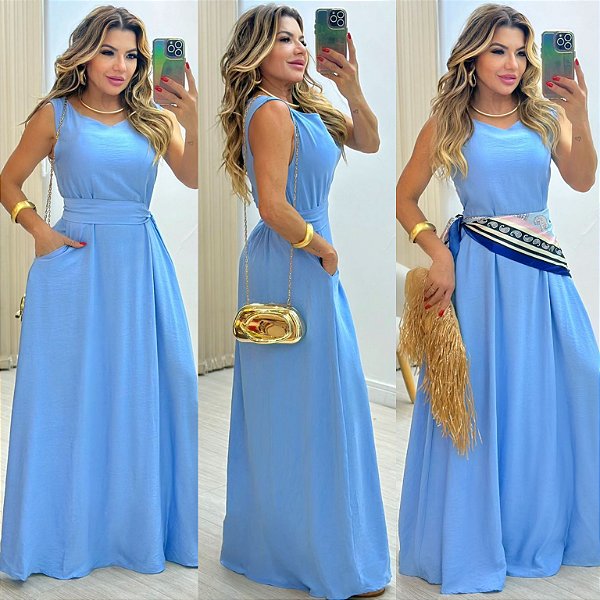 Vestido Longo De Regata