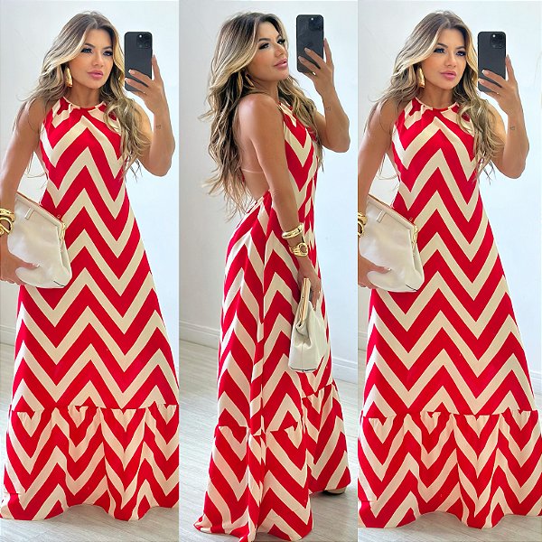 Vestido Longo ZigZag