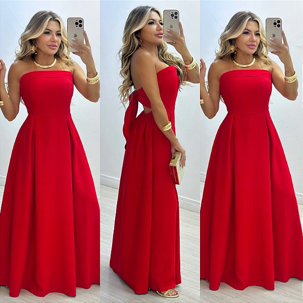 Vestido Longo Tomara Que Caia