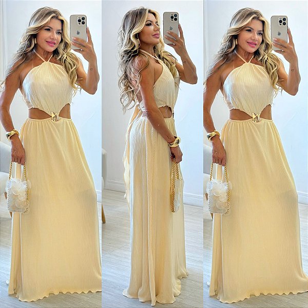 Vestido Longo Vazado