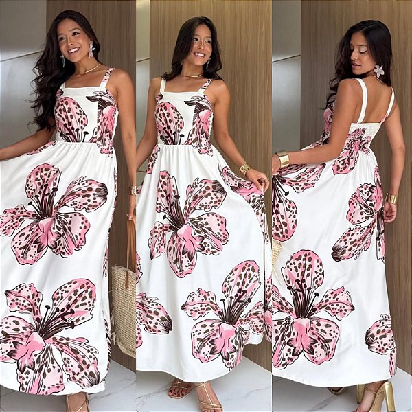Vestido Longo Estampado