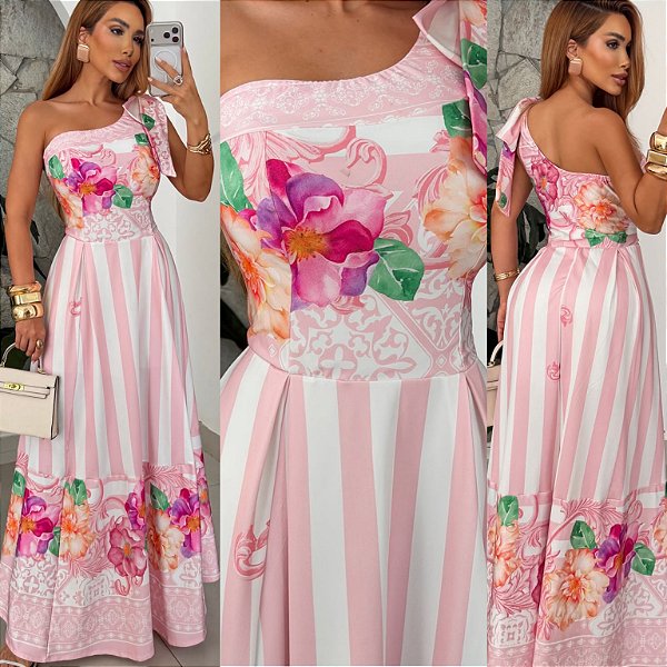 Vestido Longo Estampado