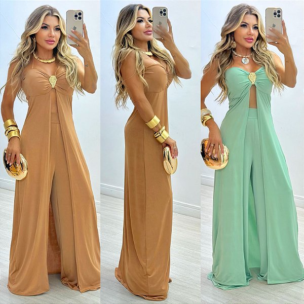 Conjunto De Calça & Blusa Tomara Que Caia