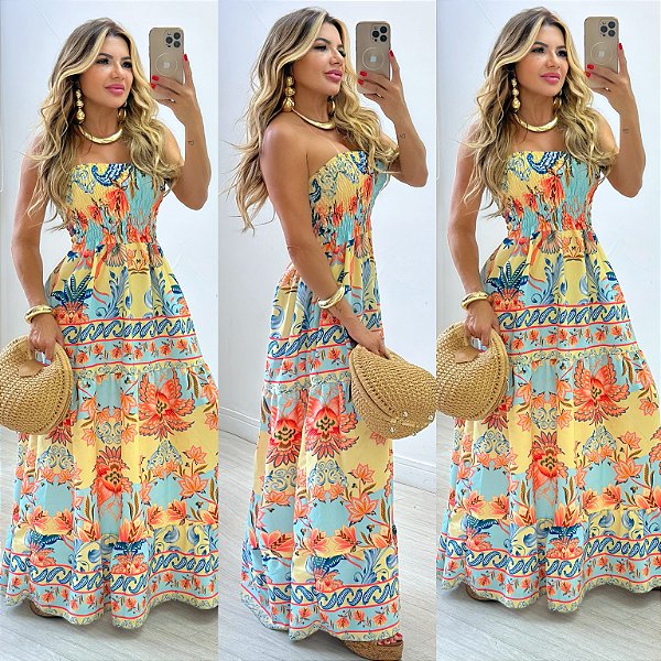 Vestido Tomara Que Caia Estampado