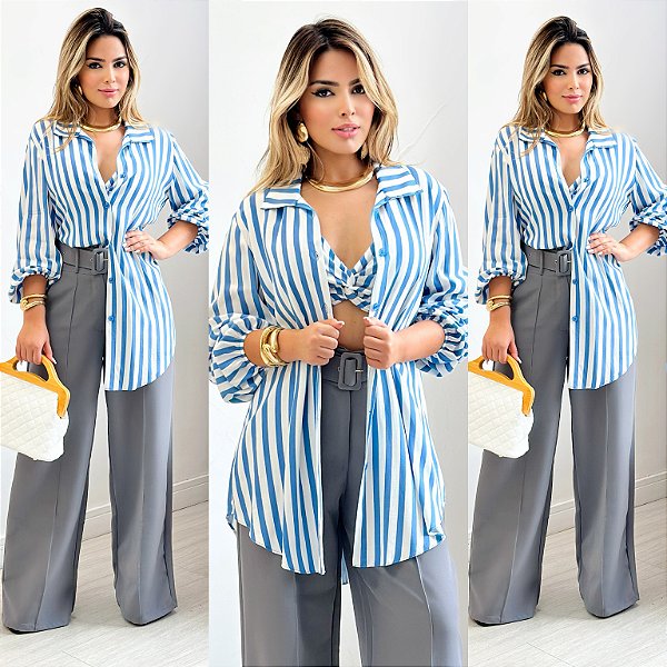 Conjunto De Camisa & Cropped