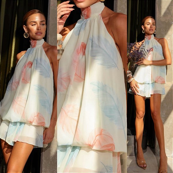 Macaquinho Curto Estampado