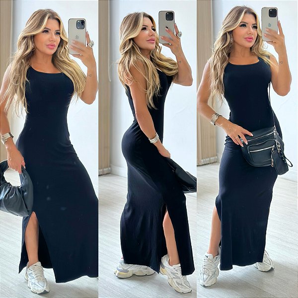 Vestido Longo C/ Fenda