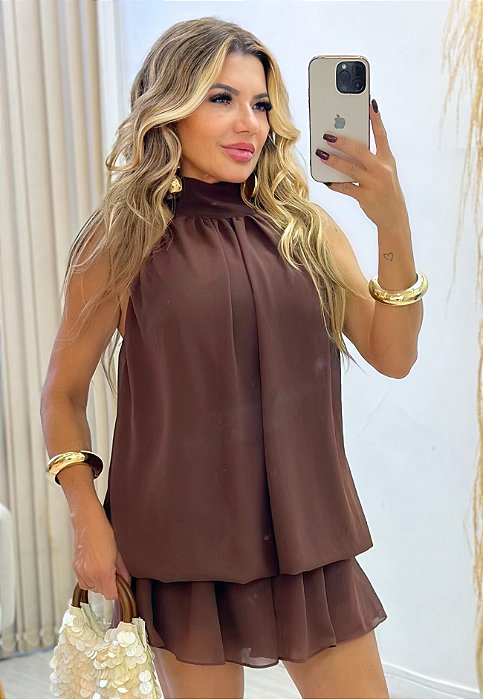 Macaquinho Curto De Gola