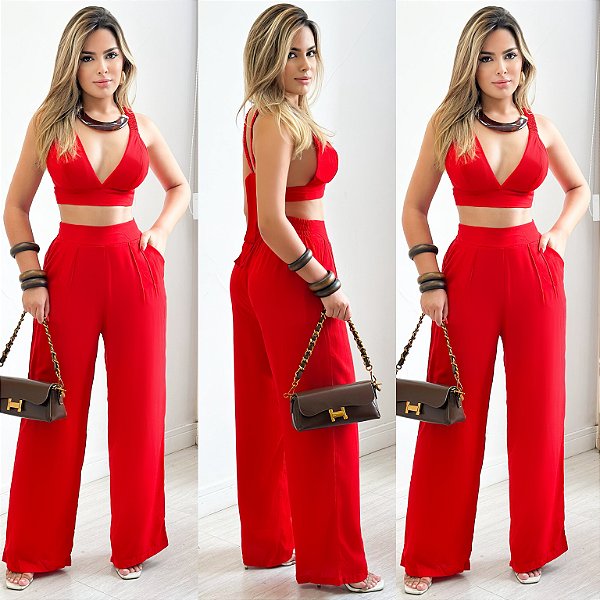 Conjunto De Calça & Cropped