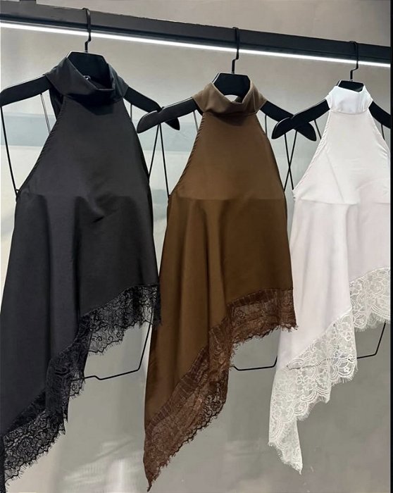 Blusa De Gola C/ Renda