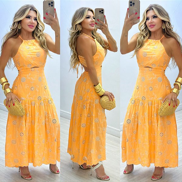 Vestido Midi Bordado
