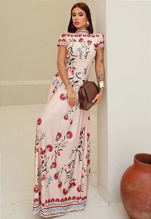 Vestido Longo Estampado