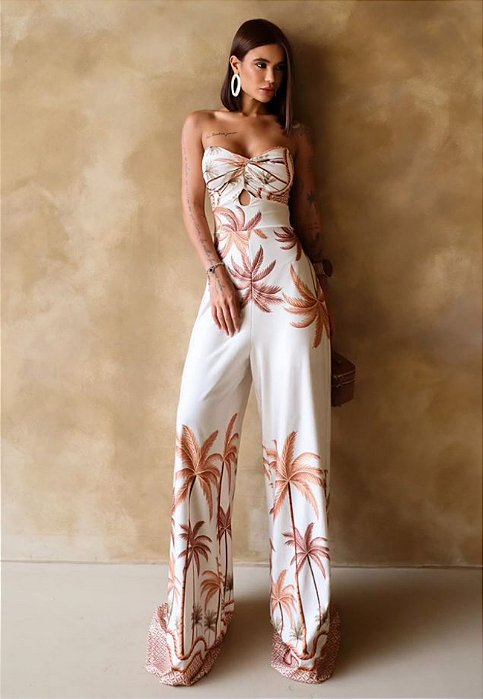 Macacão Longo Estampado