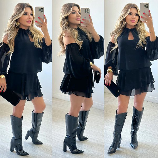 Macaquinho Curto De Manga Longa