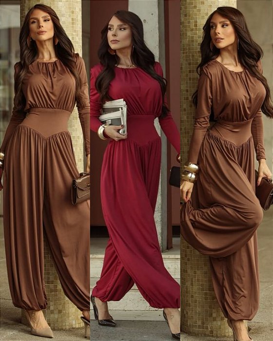 Macacão Longo De Manga Longa