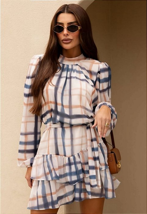 Vestido Curto Estampado