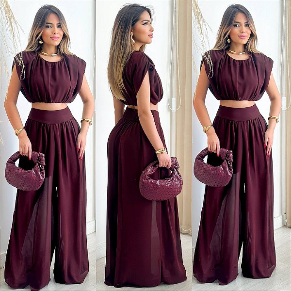 Conjunto De Calça & Cropped