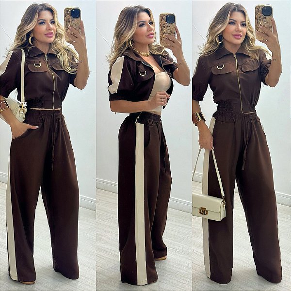 Conjunto De Calça & Cropped