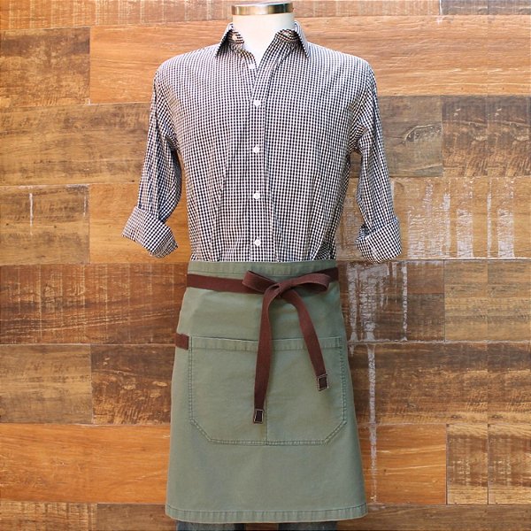 Avental de Cintura Verde estonado