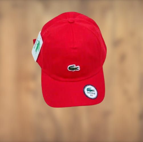 Boné Lacoste Fitão Mini Croc - Vermelho - Ajustável - Rcaps Sportes