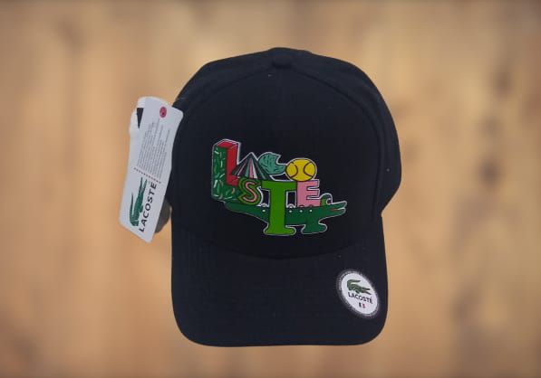 Boné Lacoste Jeremiville Croc - Preto - Strapback - Rcaps Sportes
