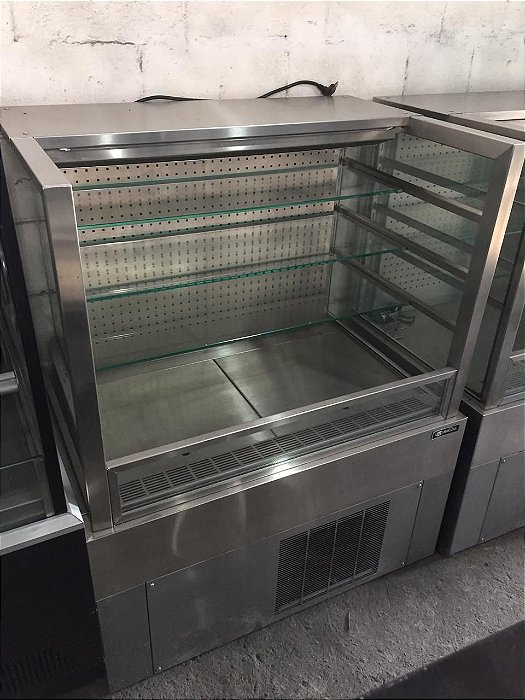 VITRINE AUTOSSERVIÇO AÇOS MACON REFRIGERADA INOX 1000x700x1250MM SEMINOVA