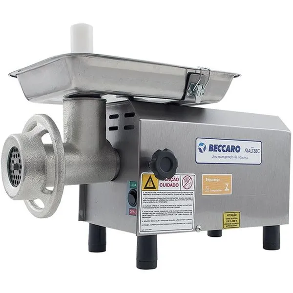 PICADOR  DE CARNE BECCARO MALTBEC 08 INOX BIVOLT NR12