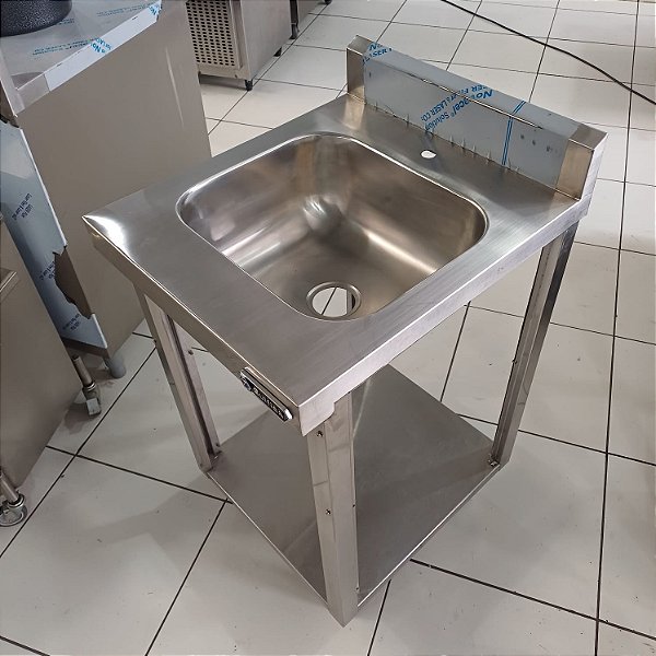 MODULO COM 01 CUBA CENTRAL 500x590x900mm SEMI NOVO