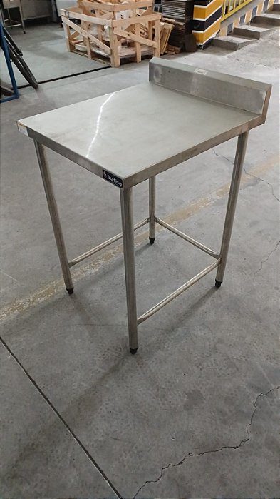 MESA DE ENCOSTO INOX 304 - 600x700x900 MM - CONTRAV. - SULFISA - SEMINOVA