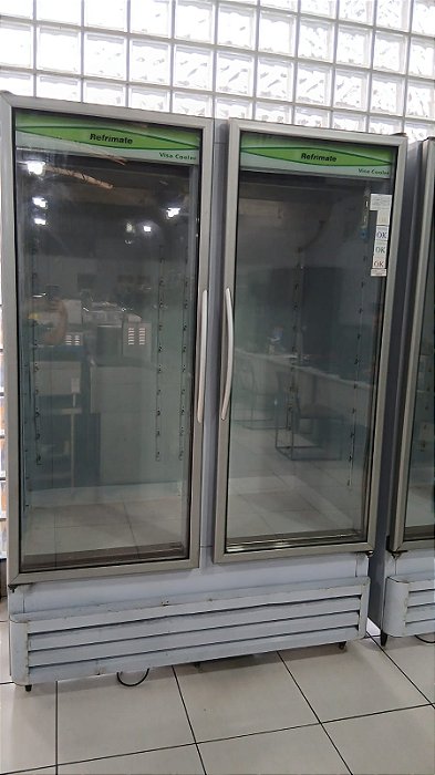 EXPOSITOR VERTICAL 2 PORTAS 220 VOLTS - 1000 LITROS - REFRIMATE - SEMI NOVO