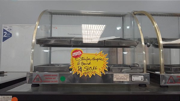 ESTUFA TITA VIDRO CURVO 6 BANDEJAS 250W 220V