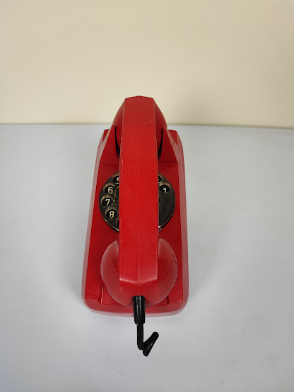 Telefone De Disco Antigo Tijolinho GTE Vermelho