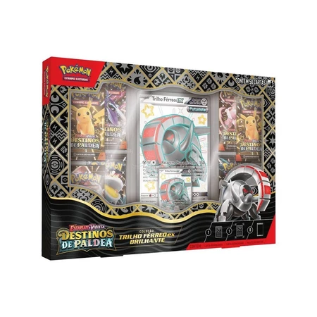 Box Pokémon Destinos De Paldea Trilho Ferro Ex Brilhante