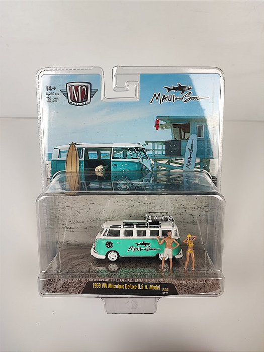 Kombi Diorama 1959 VW Microbus Deluxe USA Maui and Sons