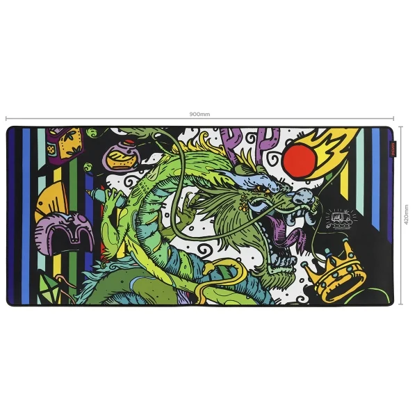 Mouse Pad Gamer Pcyes Ancient Dragon Extended 90x42cm