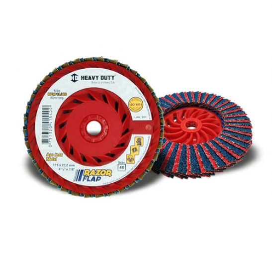 Disco Razor Flap 4.1/2 Grana 40 Heavy Duty é o Terror das "Lasanhas"