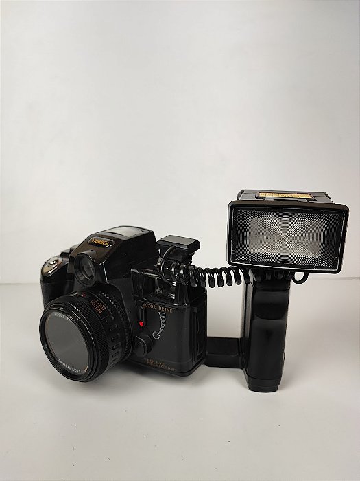 Camera Fotografica Analogica Antiga Yashica Motor Drive Red Eve