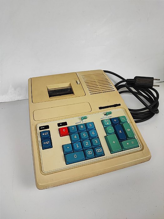 Calculadora Antiga Burroughs – Funcionando e somando história