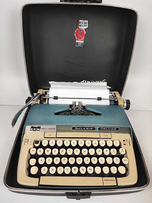 Máquina de Escrever SCM Smith-Corona Galaxie Deluxe FUNCIONANDO