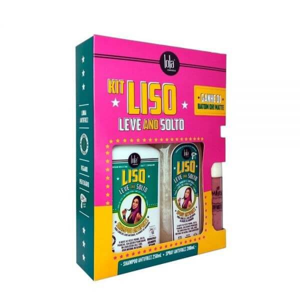 Lola Cosmetics Liso Leve e Solto Kit – Shampoo + Spray Finalizador